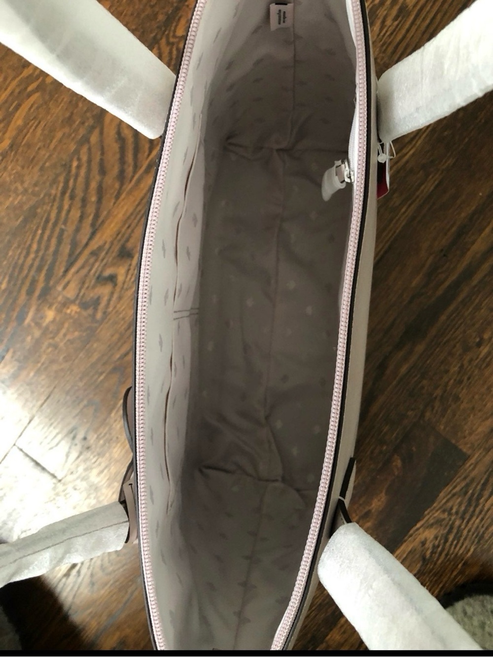kate spade Dusty Pink Leather Tote with Bow Charm - Picture 2 of 6